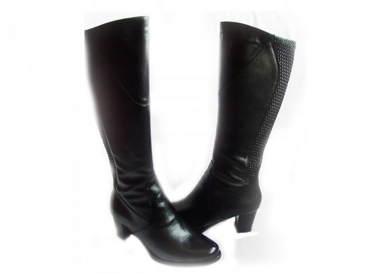 

Kozaki szeroka cholewka obwód łydkI 40-48 Skóra 38