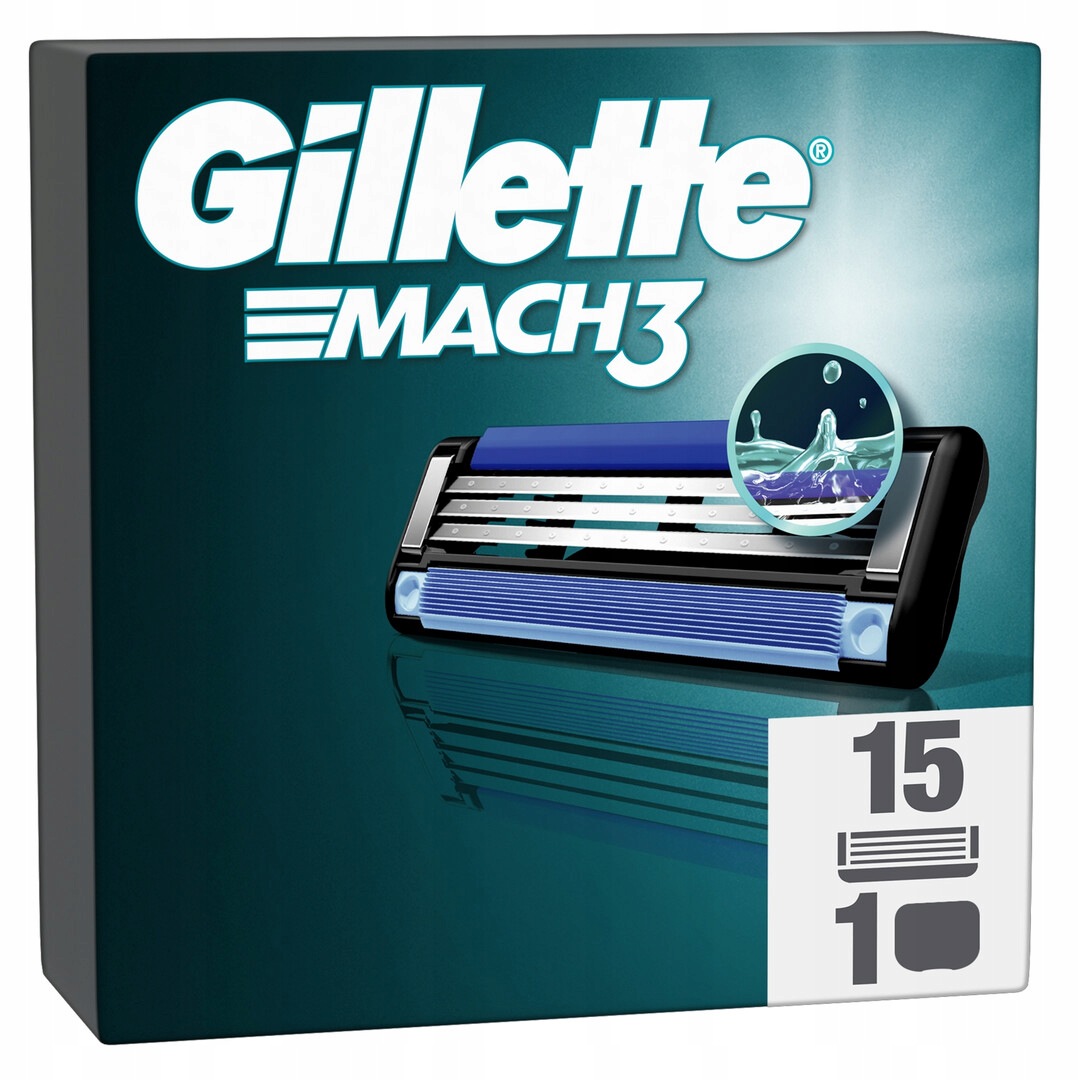 Wkład do maszynki Gillette Mach3 oryginał 15 szt.