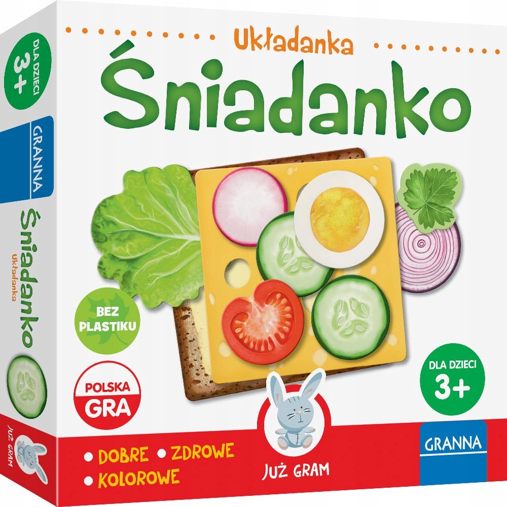 Gra planszowa Śniadanko rodzinna dla dzieci edukacyjna układanka Granna 3+