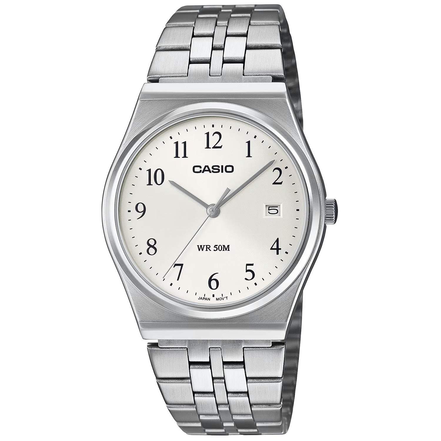 pánské hodinky Casio MTP-B145D-7BVEF stříbrné