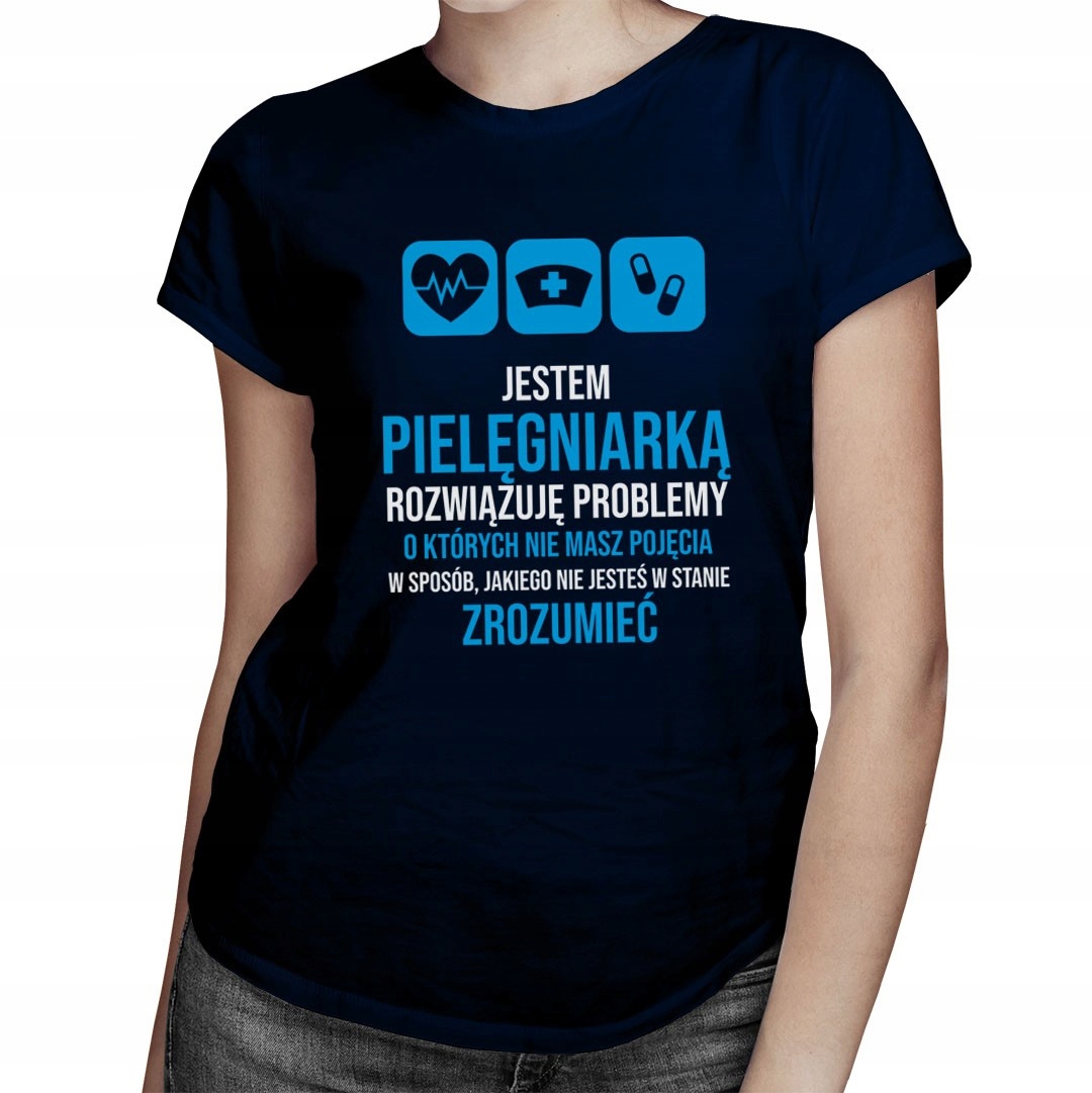 

Pielęgniarka Koszulka Prezent rozwiązuję problemy