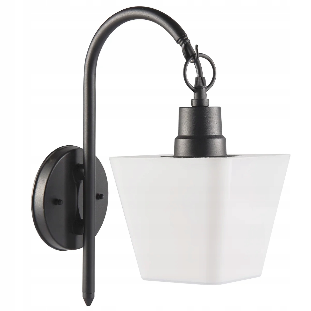 Venkovní zahradní nástěnné svítidlo směrem dolů, černá, bílá, moderní Polux