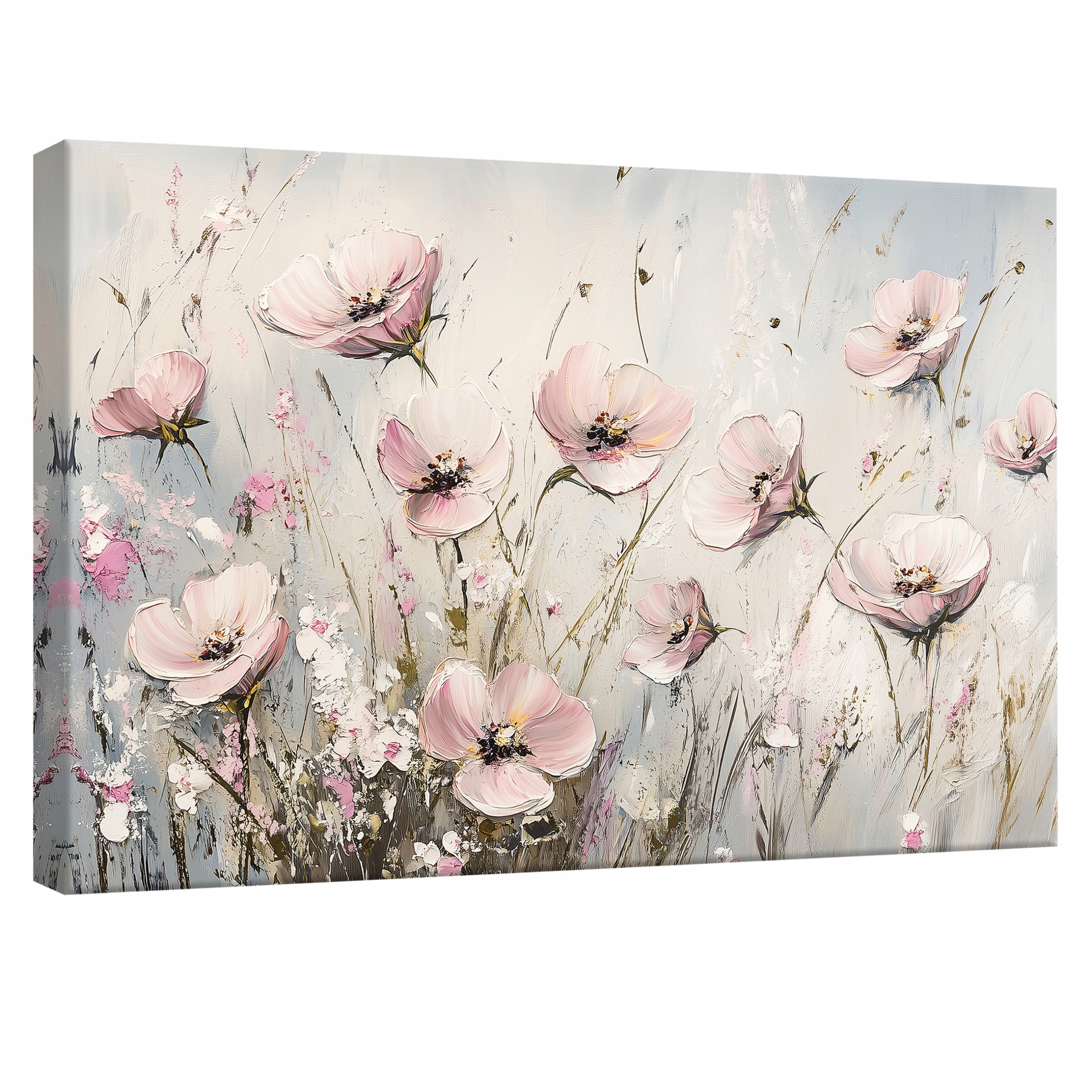 Obraz 120x80 Květiny růže jemnost impast textura jaro příroda umění