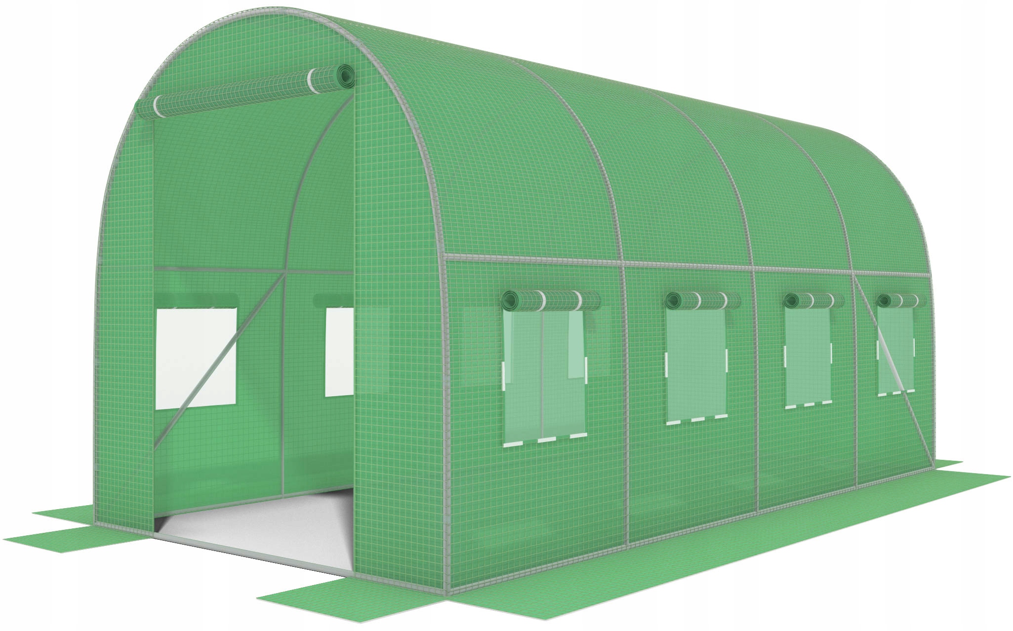 TUNEL FOLIOWY 8m2 OGRODOWY SZKLARNIA 4x2m UV-4 Stan opakowania oryginalne