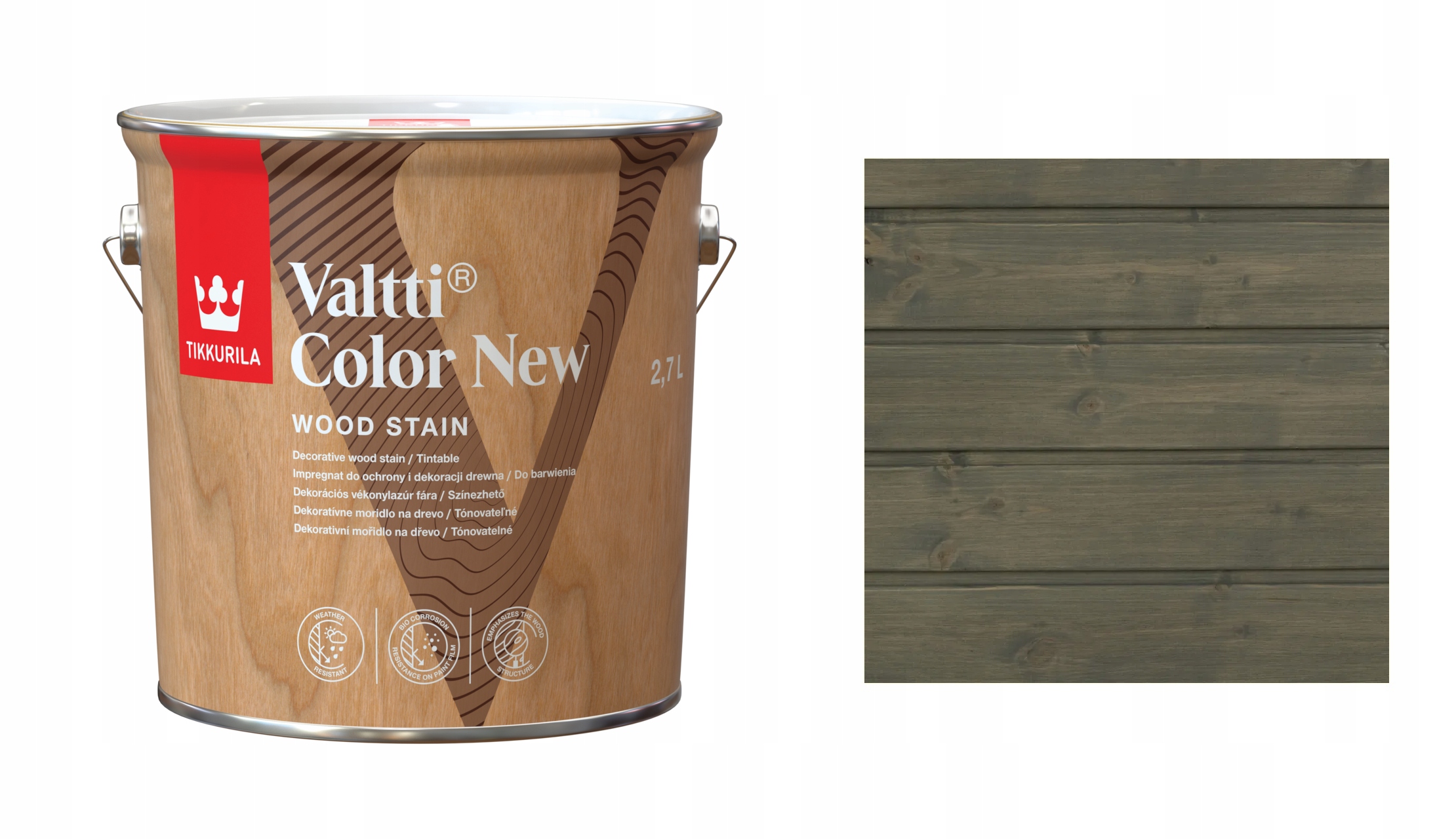 Tikkurila Valtti Color New 2,7L 214A Starling Ochranný Impregnační Přípravek