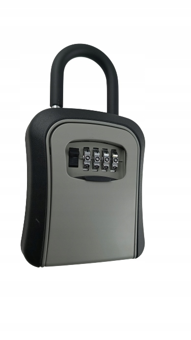 Skrytka na klucze pałąk szyfr czarna schowek sejf