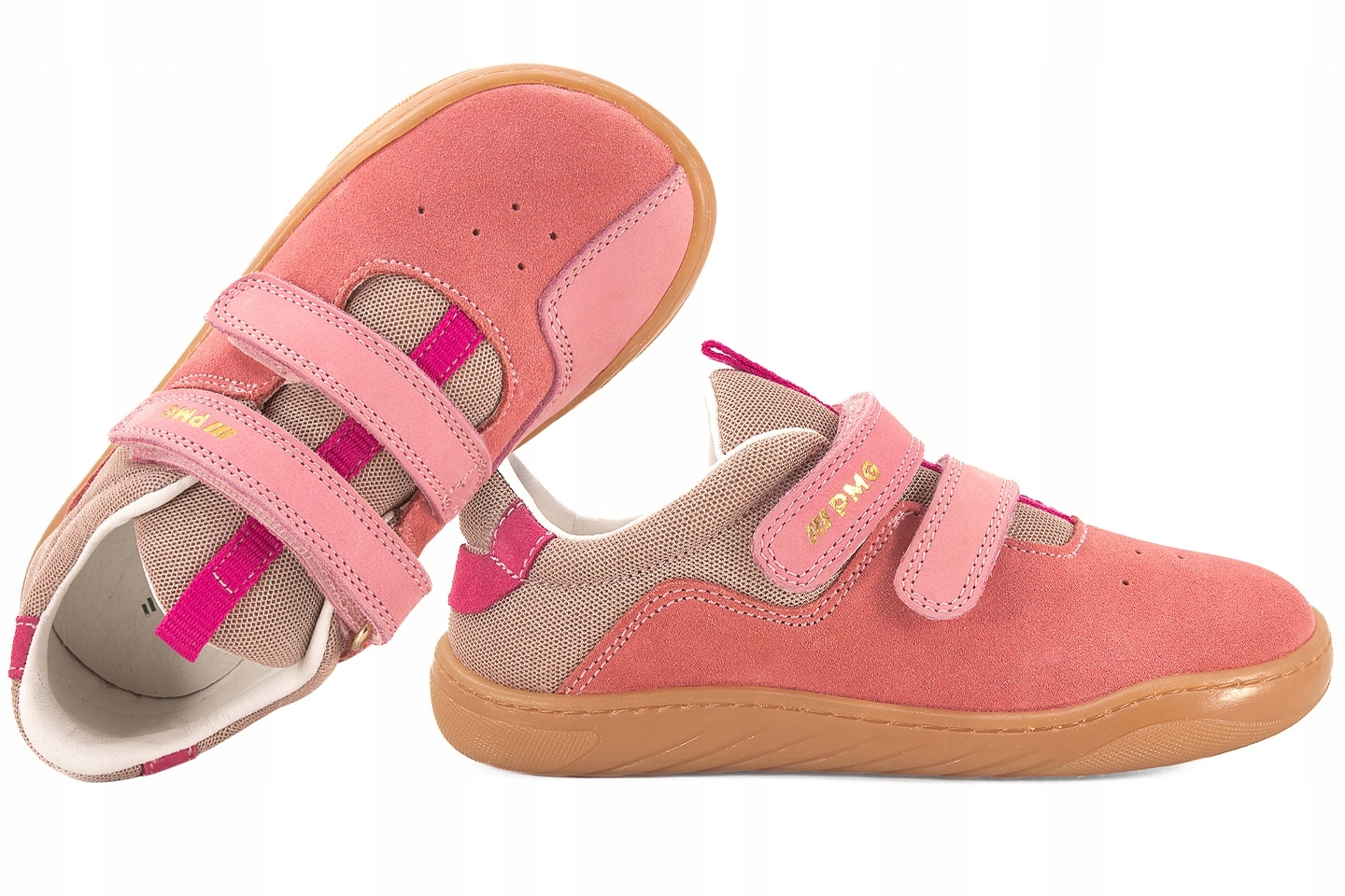 Primigi 7922600 Barefoot Półbuty Dziewczęce Skóra Rzepy 34 Różowy