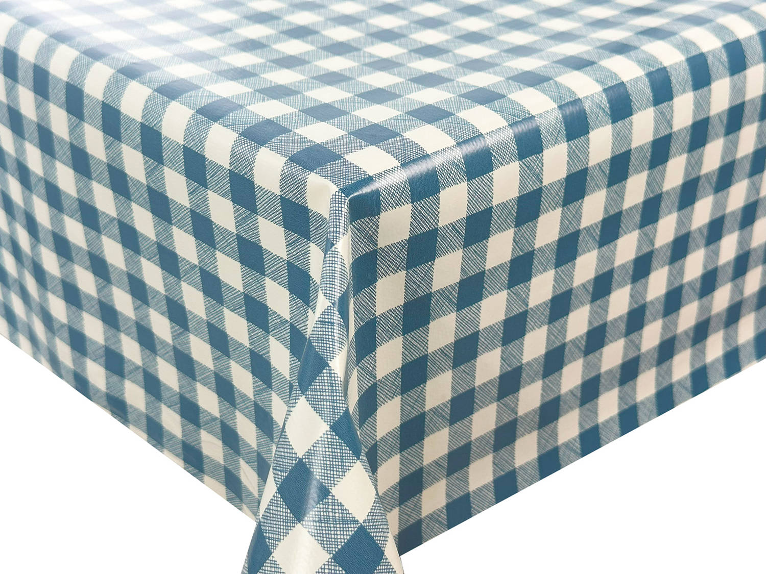 Cerata Na Metry Obrus Ceratowy na Wymiar Kratka Niebieska 10x140 cm Typ obrus