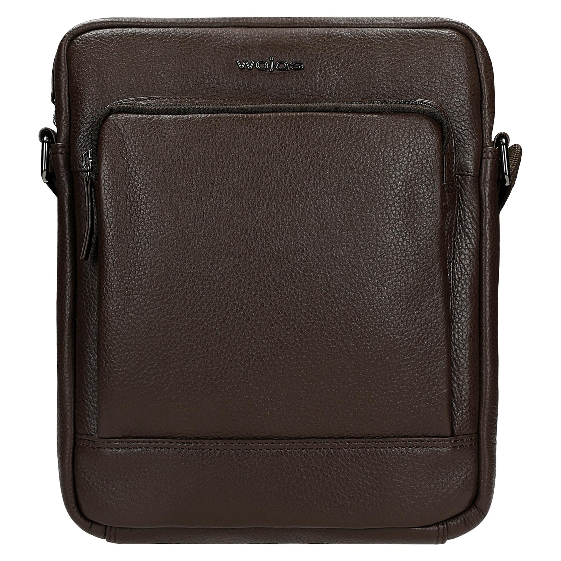 Malá pánská kožená taška v hnědé barvě