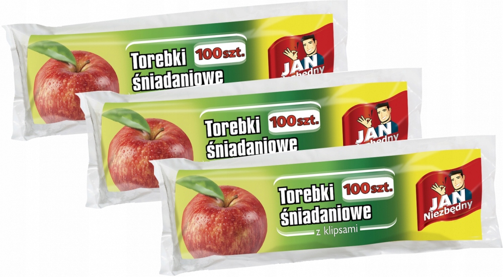 

Jan Niezbędny Torebki Śniadaniowe Klipsami 300 szt
