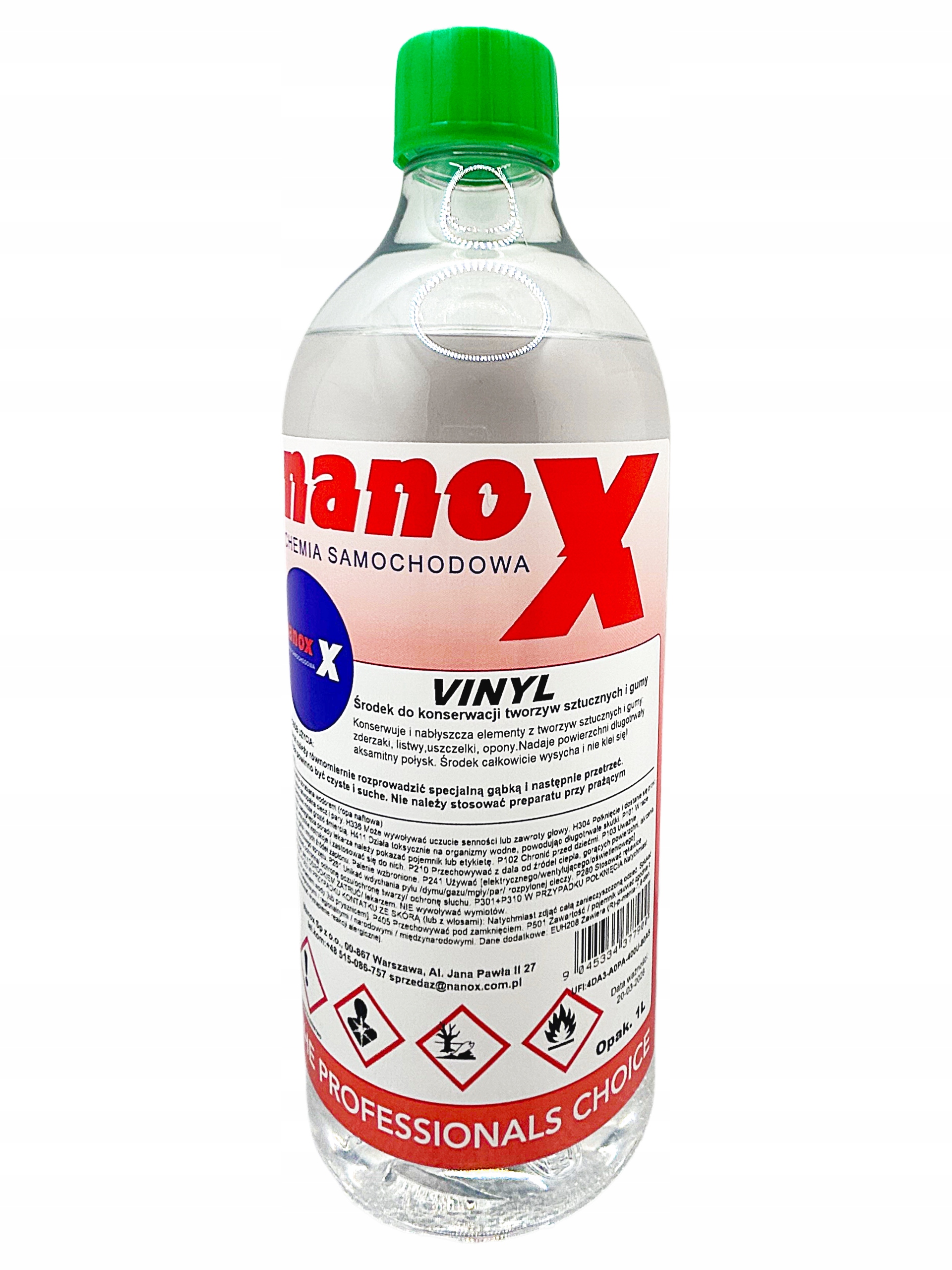 Nanox Vinyl środek do konserwacji tworzyw sztucznych 1L
