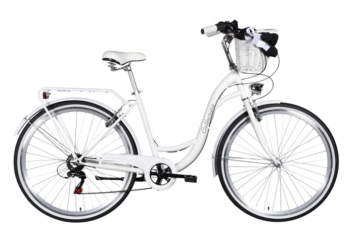 Rower Damski Miejski 26/28 Shimano Lekka Damka Kosz Wkład