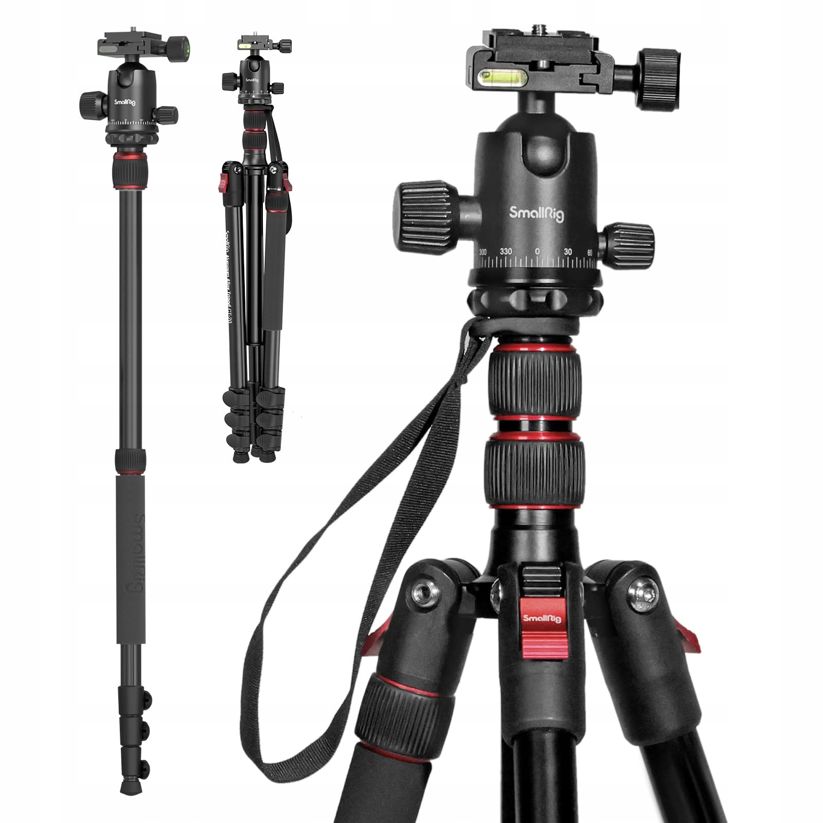 Smallrig Statyw do Aparatu 78", 200 cm Monopod z Głowicą Kulową 360