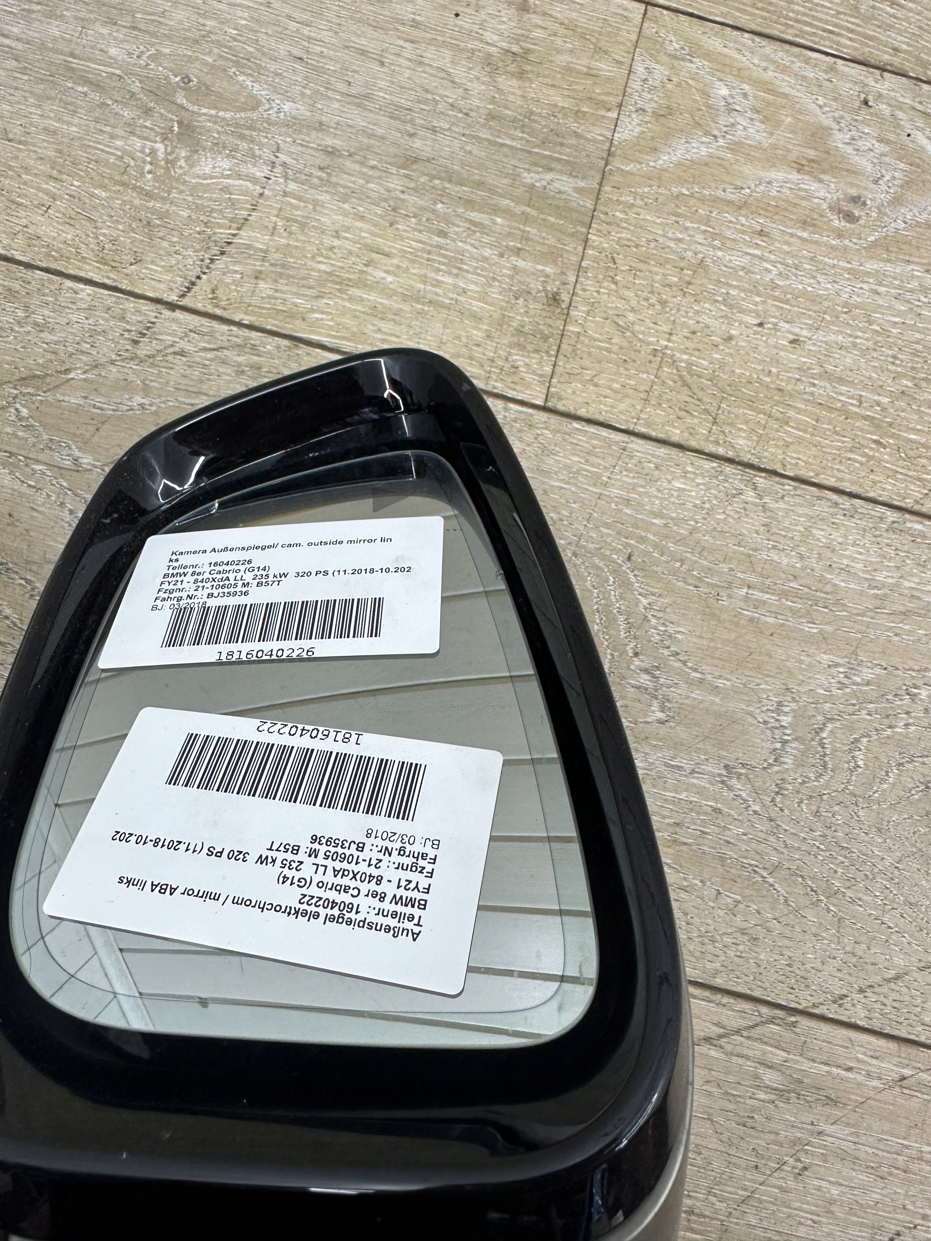 BMW G14 G15 G16 mirror right KAMERA 9PIN 9498928