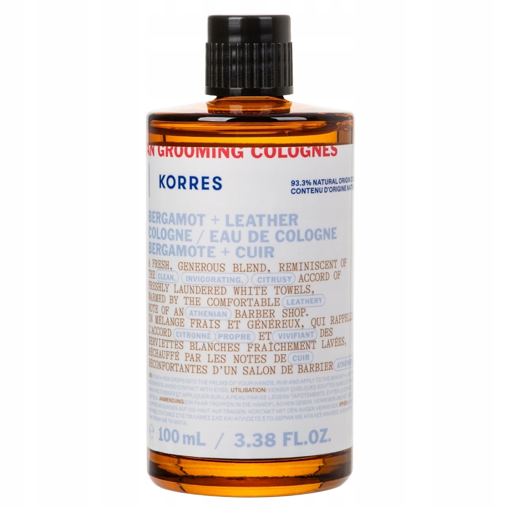 Korres Athenian Grooming Bergamot Leather kolínská voda 100 ml