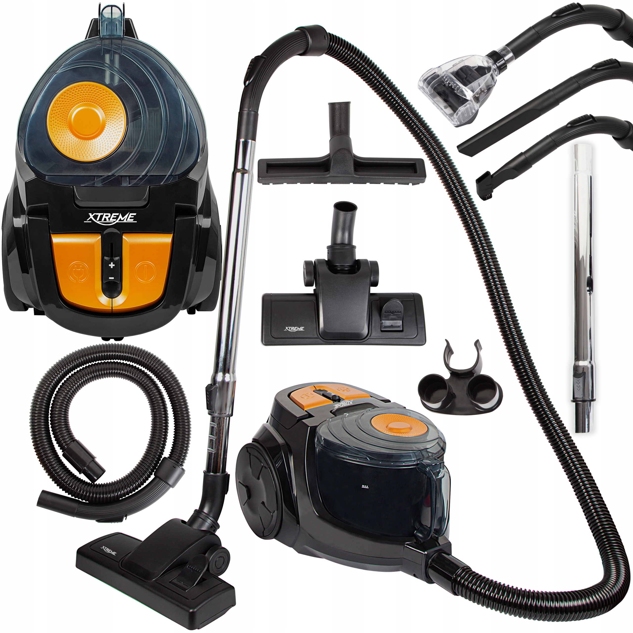 Lehký Výkonný Vysavač Domácí Turbokartáč Hepa Filtr