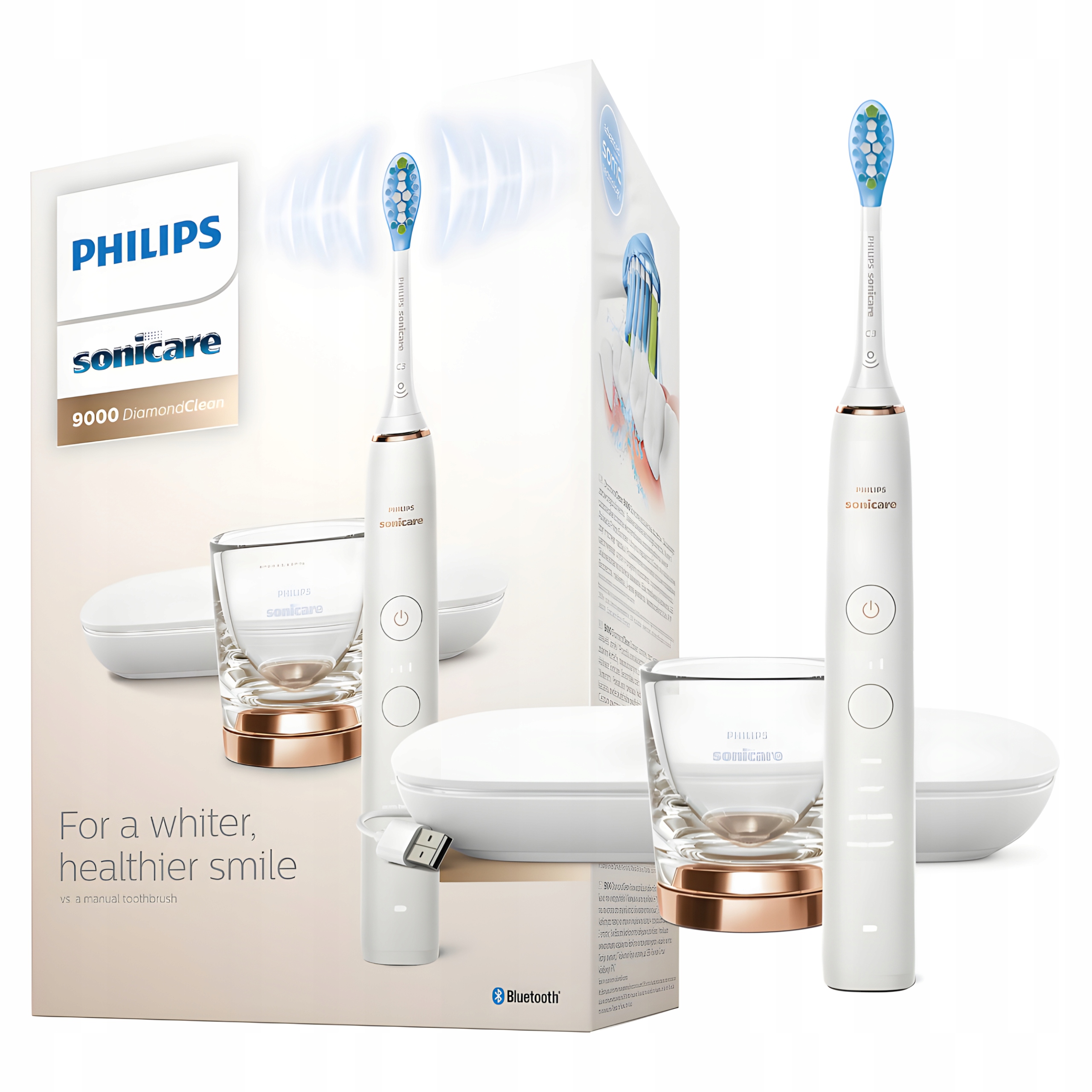 Szczoteczka Soniczna do Zębów Philips Sonicare Diamond Clean 9000 Złota
