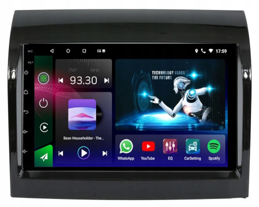 Autoradio Android 15 9" Pour Fiat Ducato/Peugeot Boxer/Citroen Jumper 2006-2023 - 4G+64G, CarPlay, Android Auto, GPS