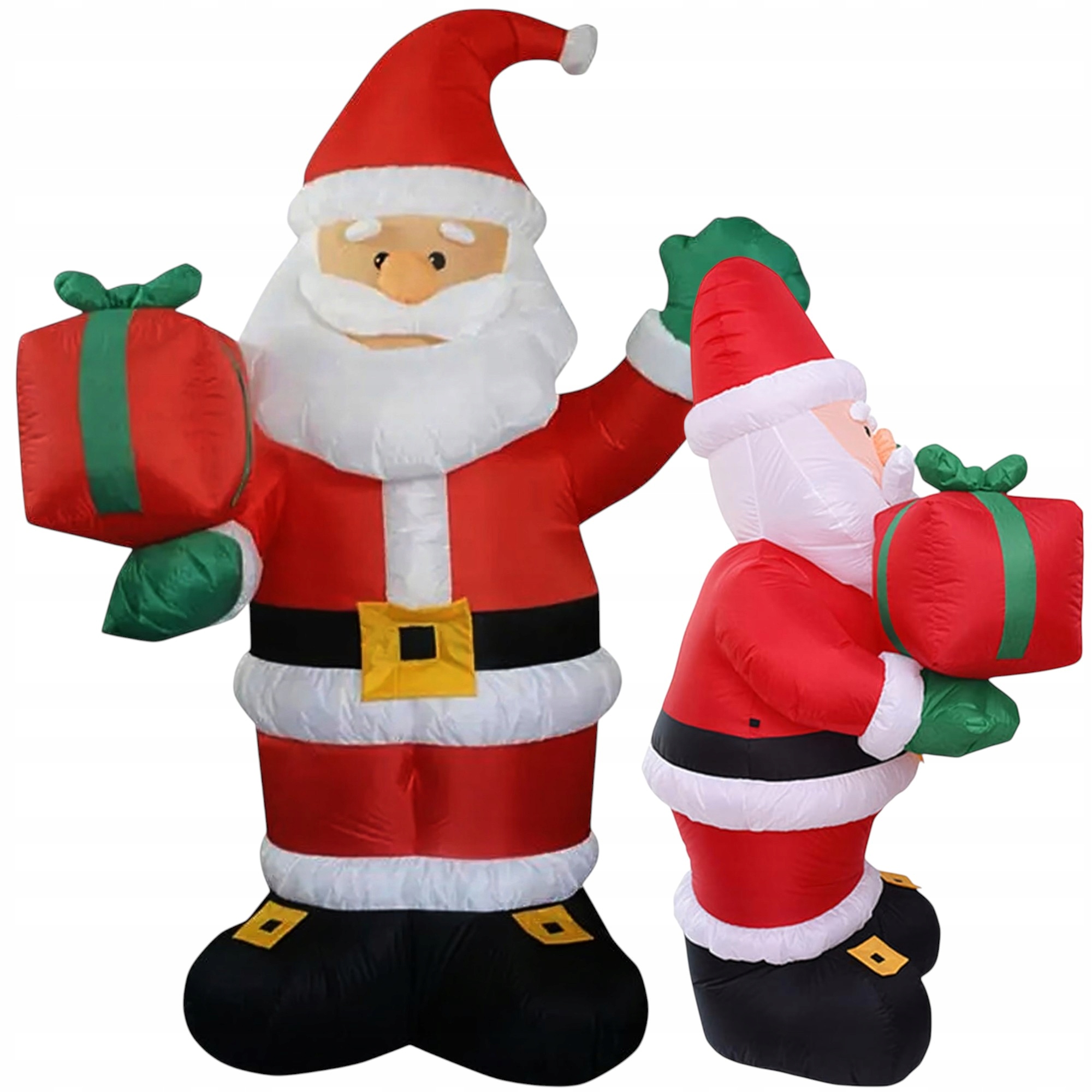 SANTA CLAUS NAFUKOVACÍ LED OSVĚTLENÉ SVÍTÍCÍ XXL 135 CM AUTOMAT