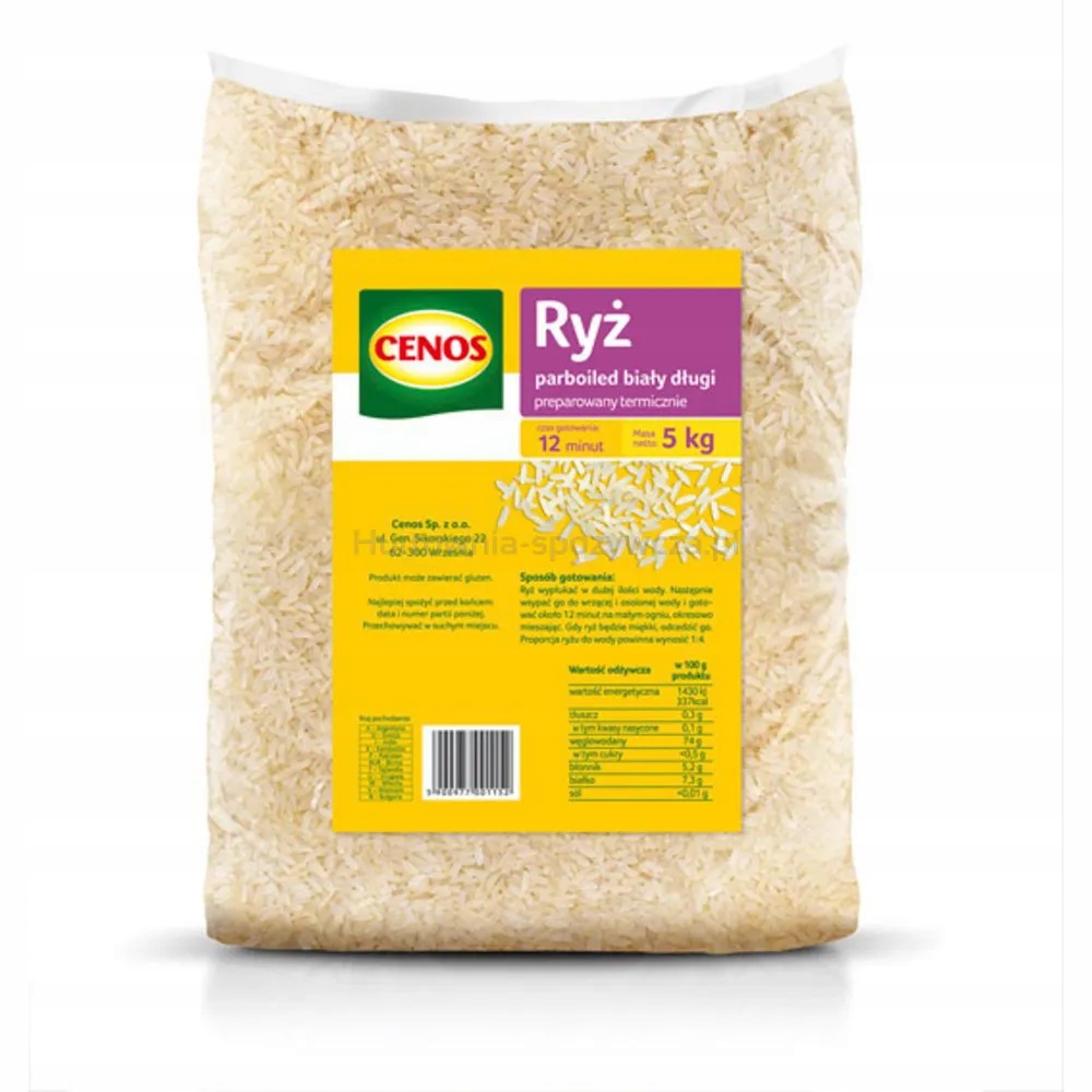 Levně Cenos Parboiled rýže 5 kg