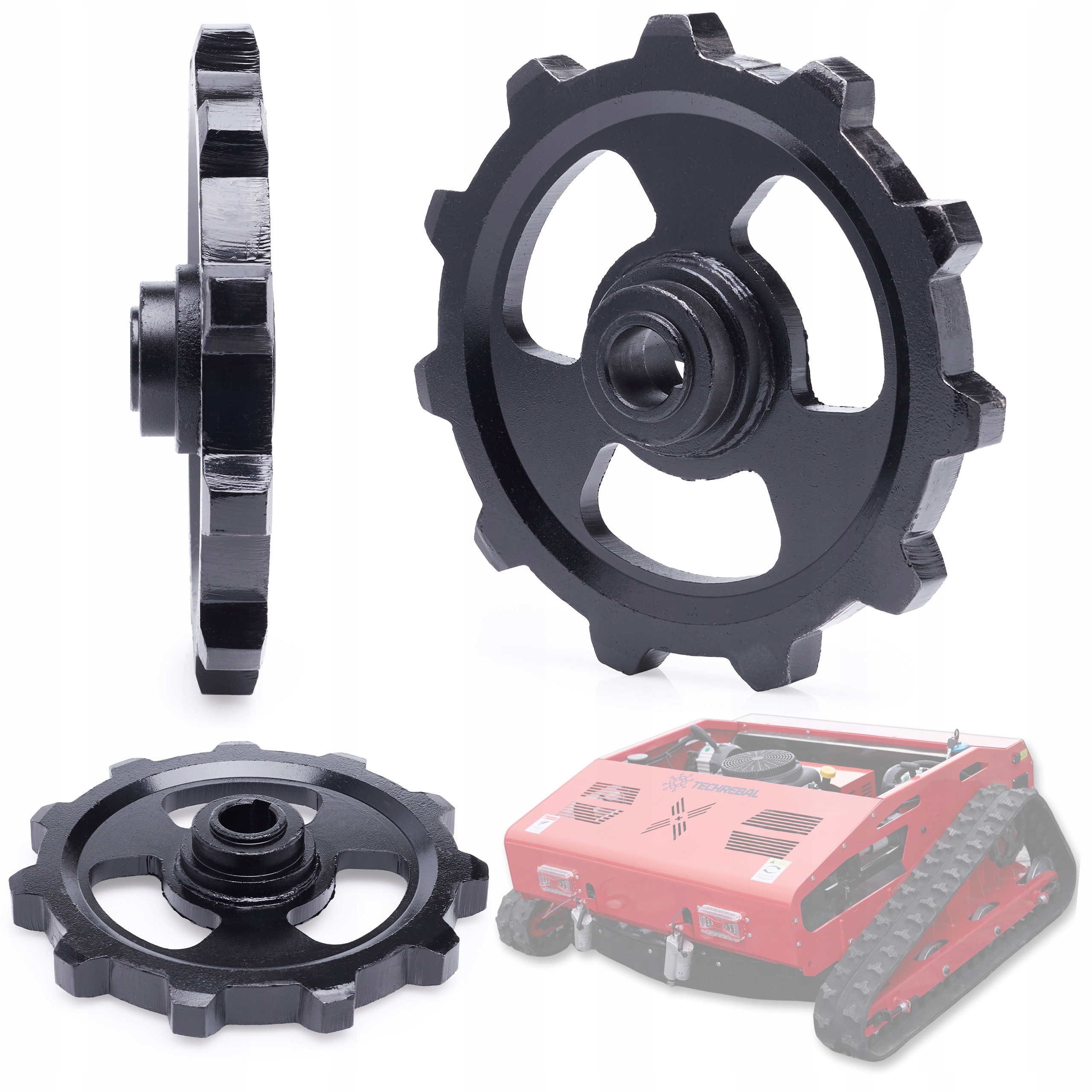 Liatinové Hnacie Ozubené Koleso Pre Pásové Kosačky Techrebal JY-1000