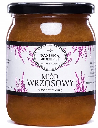 Levně Pasieka Sienkiewicz Vřesový Med 700 G