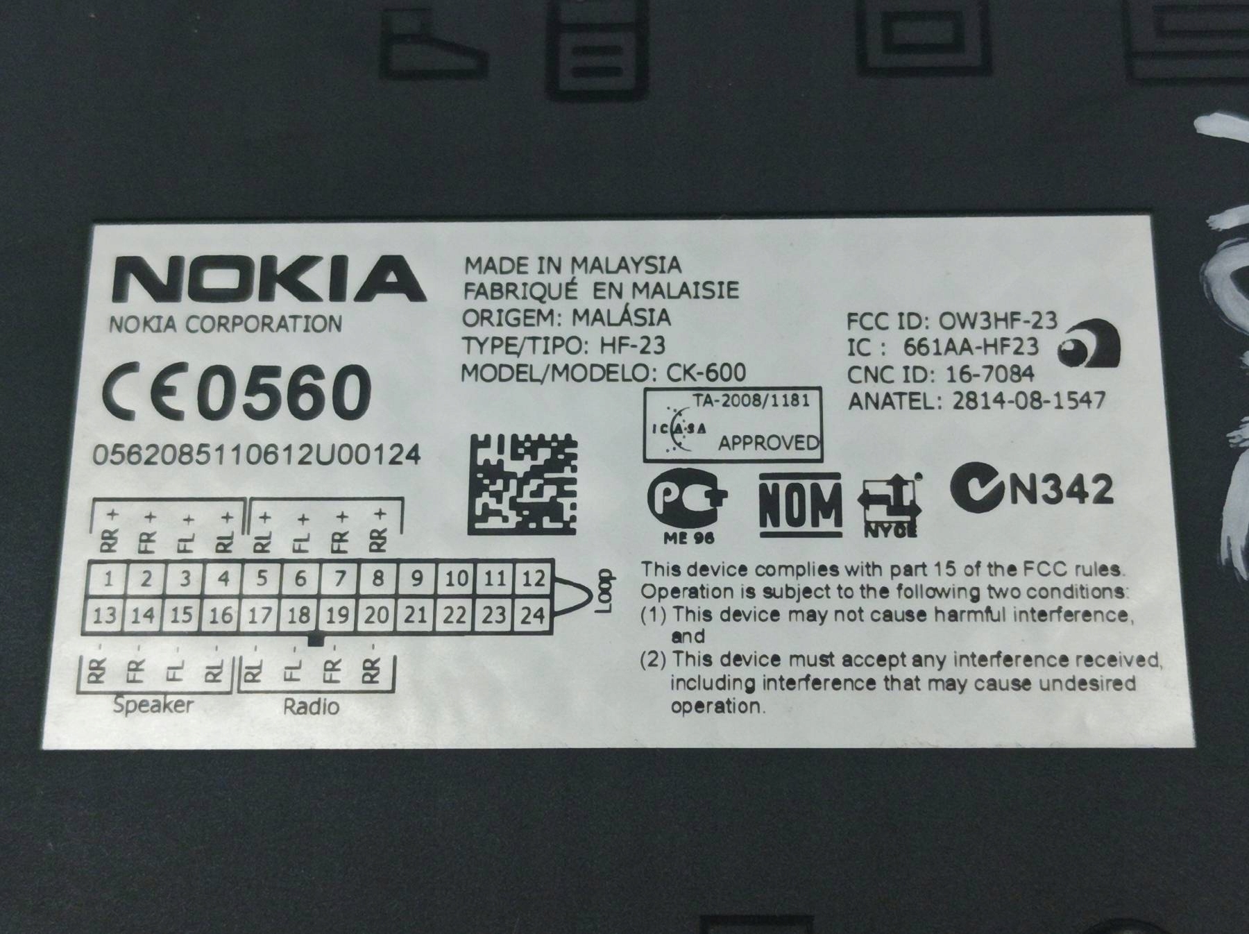 module TELEFONU NOKIA CK-600 HF-23 Ford Mondeo Mk4 (2007-2014)