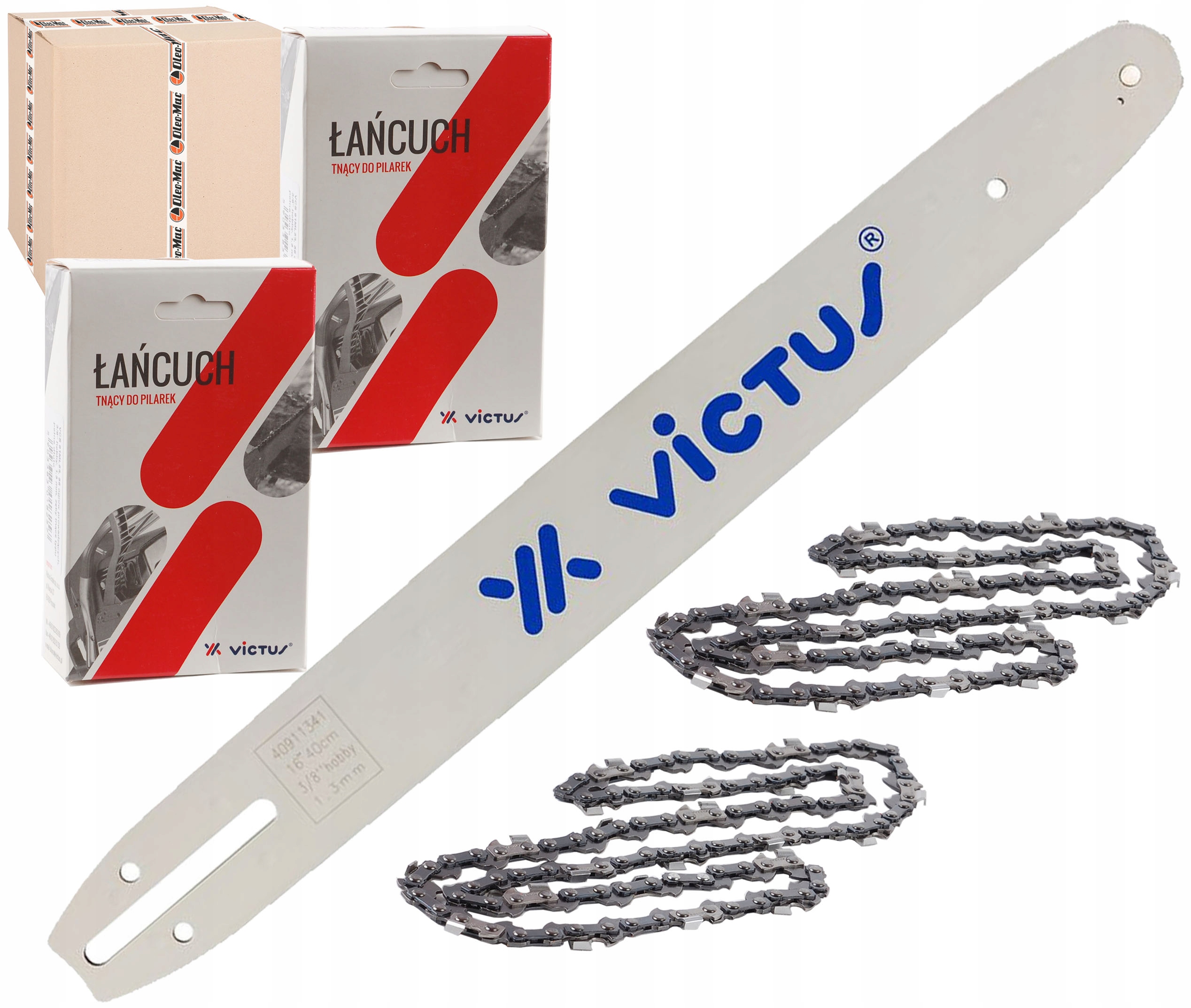 Lišta 2 Řetězy Victus 40 CM 16'' 3/8 1,3