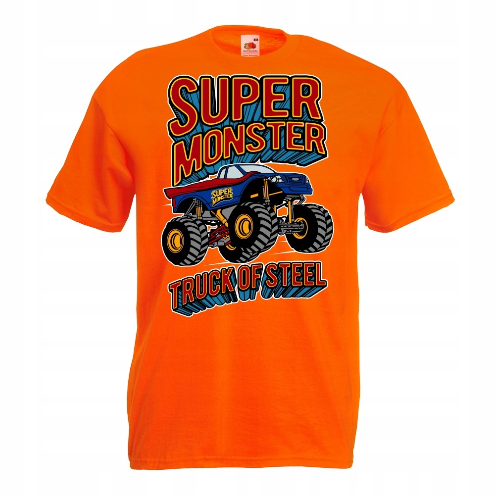 

Koszulka monster truck super samochód M pomarańczo