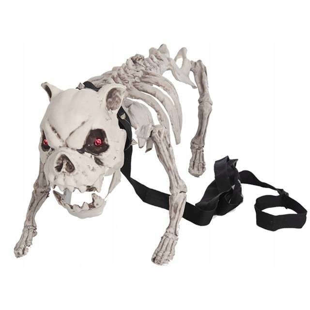 SZKIELET PSA pies KOŚCIOTRUP halloween STRASZNE