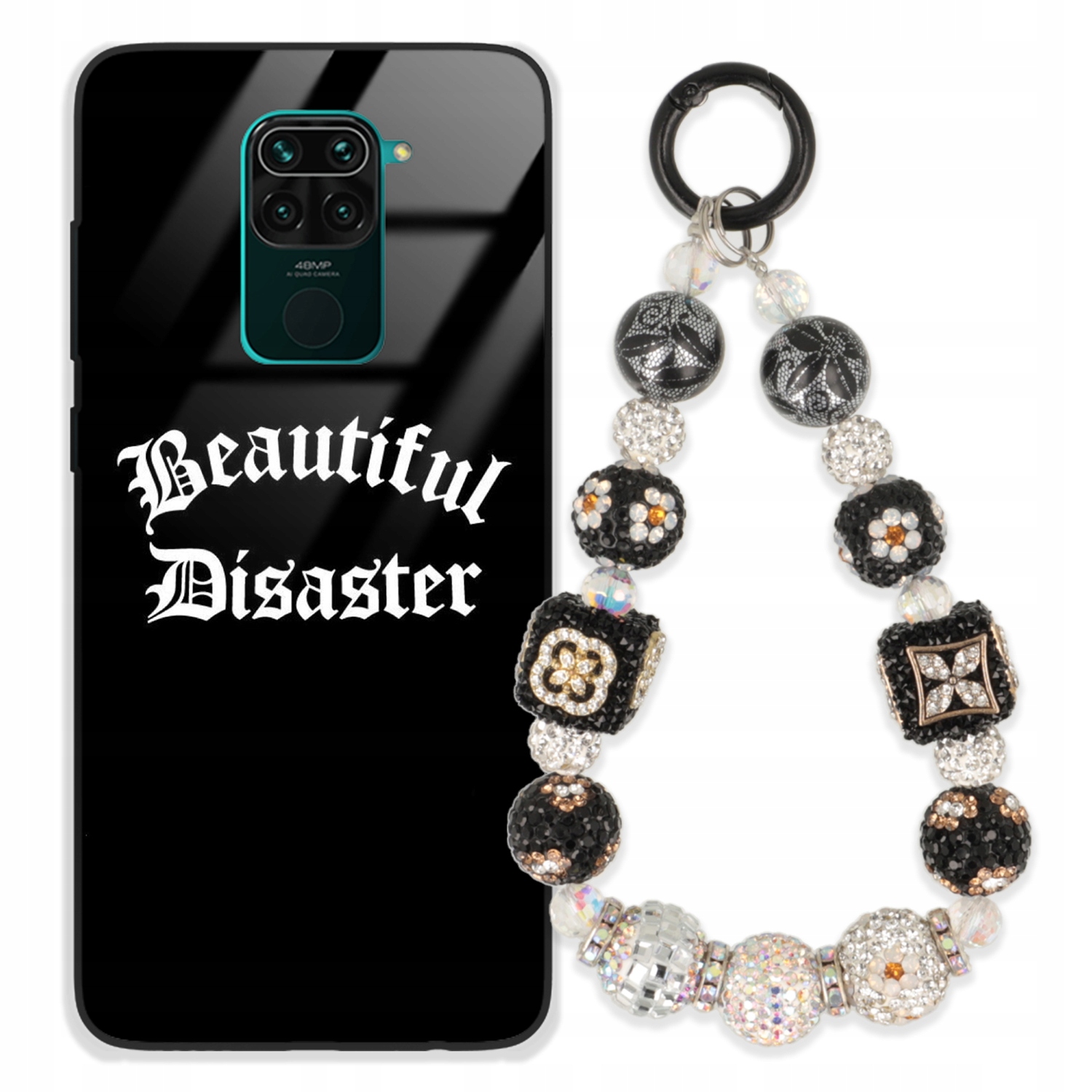 Puzdro Na Xiaomi Redmi Note 9 Glass Kľúčenka Elegantné Prémiové Puzdro