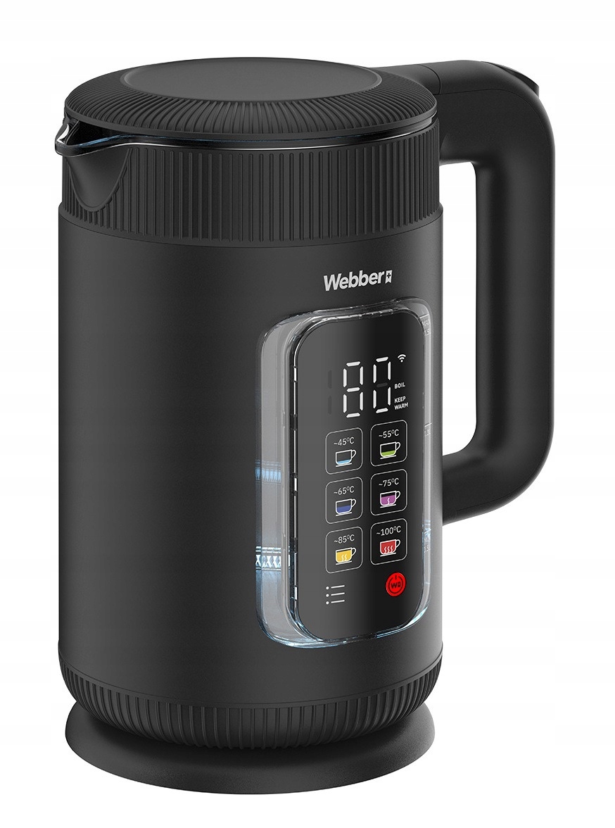 Czajnik elektryczny Webber Prisme WK-115 Czarny Wi-Fi regulacją temperatury