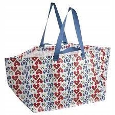 

Torba Duża Święta zakupy serca Ikea Vinterfint