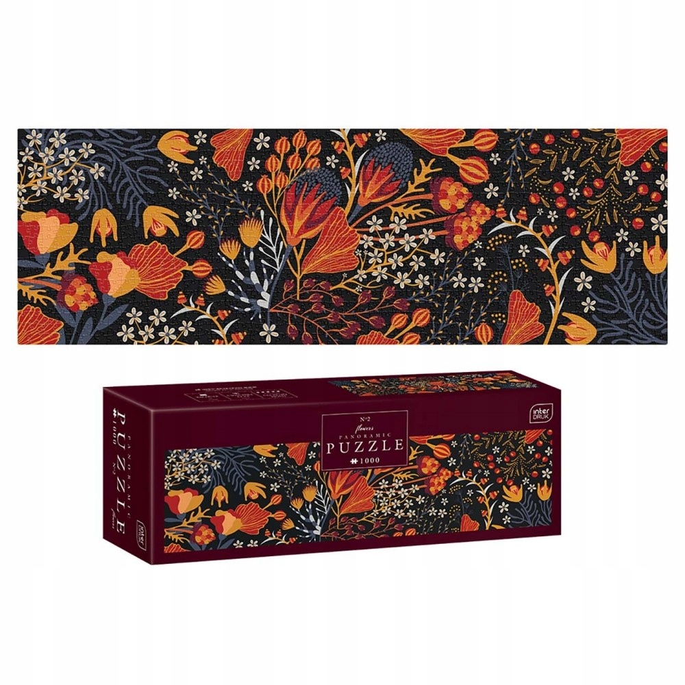 Puzzle panorama 1000 el. Flowers 2 Interdruk