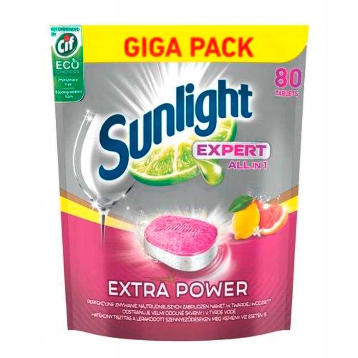 

Sunlight tabletki do mycia naczyń w zmywarkach Lem
