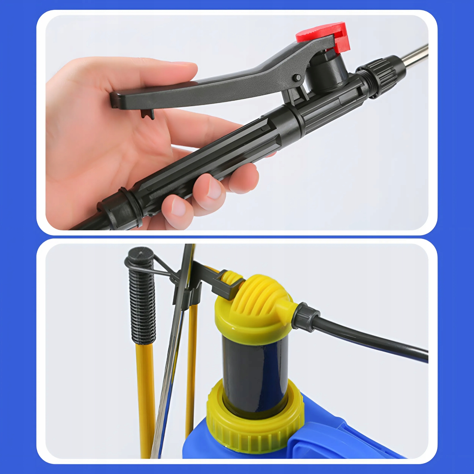 OPRYSKIWACZ CIŚNIENIOWY PRO 16L DŁUGA LANCA 100cm WYTRZYMAŁY OPRYSK Waga narzędzia 2 kg