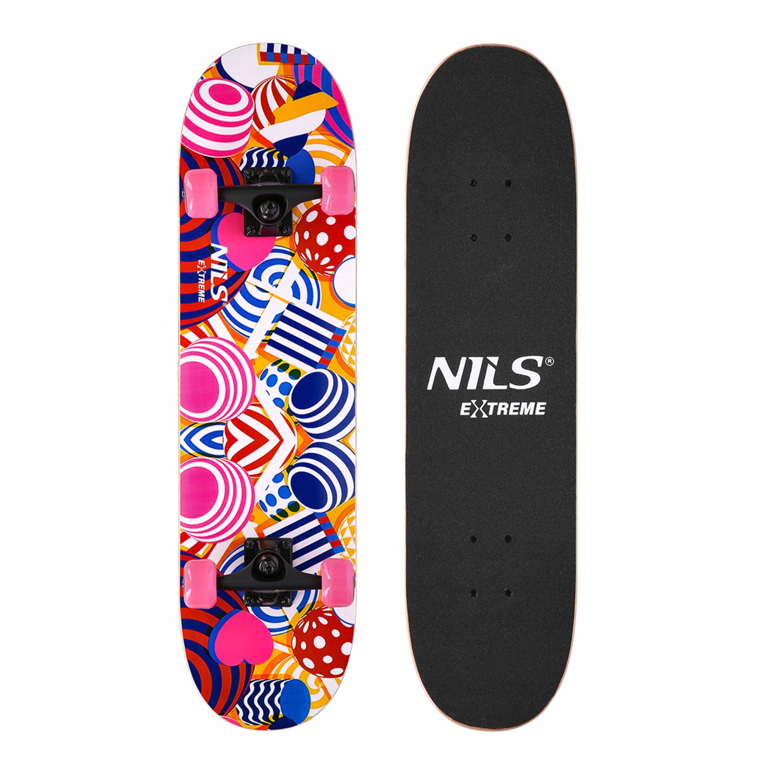 Deskorolka skatepark drewniana 100kg Abec 7 Nils Extreme