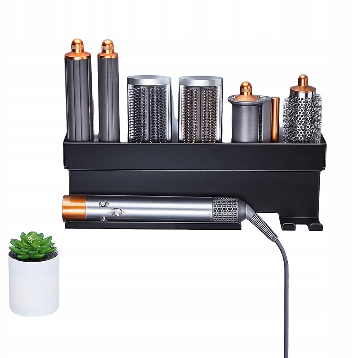 Samolepicí Držák Na Vysoušeč Vlasů Polička Nástěnný Organizér