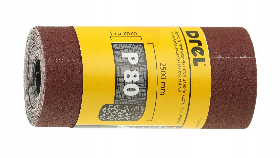 

Płótno Ścierne Papier 115 mm Rolka 2.5 m P80