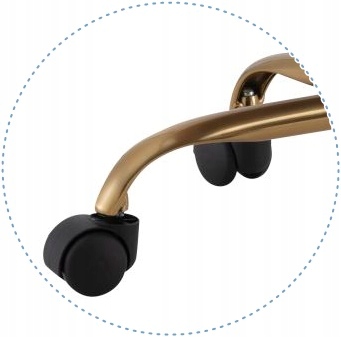 Szary Obrotowy Fotel Biurkowy Velvet - Elegancki i Wygodny Design Marka inna