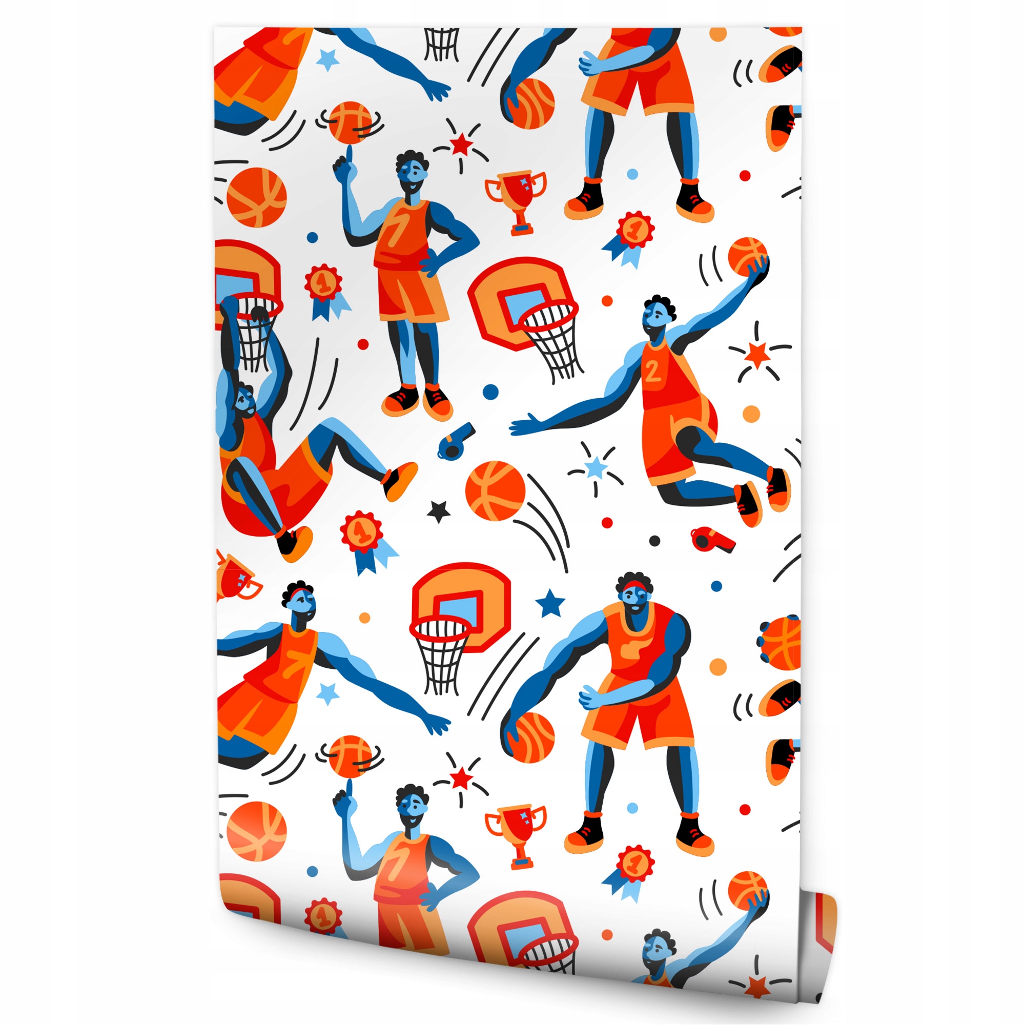 Mládežnická tapeta Basketbal Pop-art Míč Sport