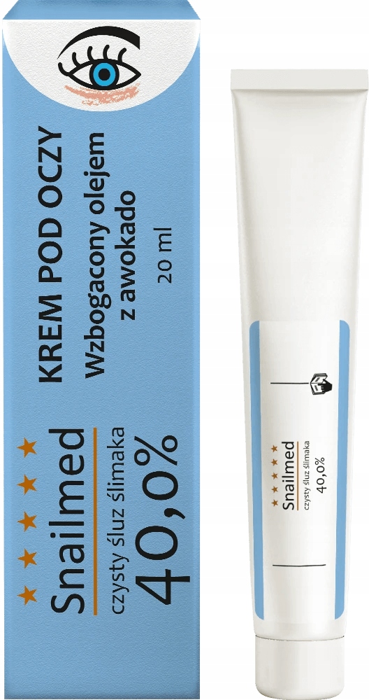 Snailmed Krem pod oczy przeciwstarzeniowy śluz ślimaka awokado 20 ml