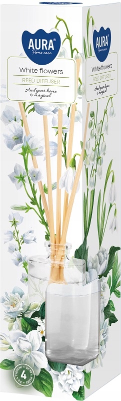 Odświeżacz DYFUZOR ZAPACHOWY Bispol dz45 Aura BIAŁE KWIATY 45 ml