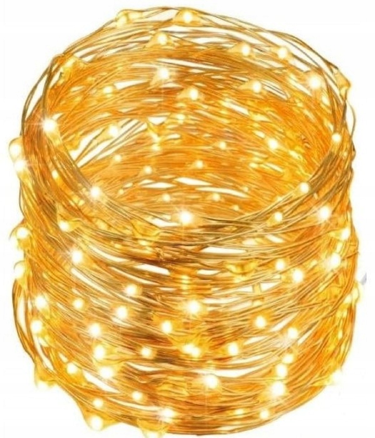

Lampki Druciki Mikro 100 Led Biały ciepły Usb