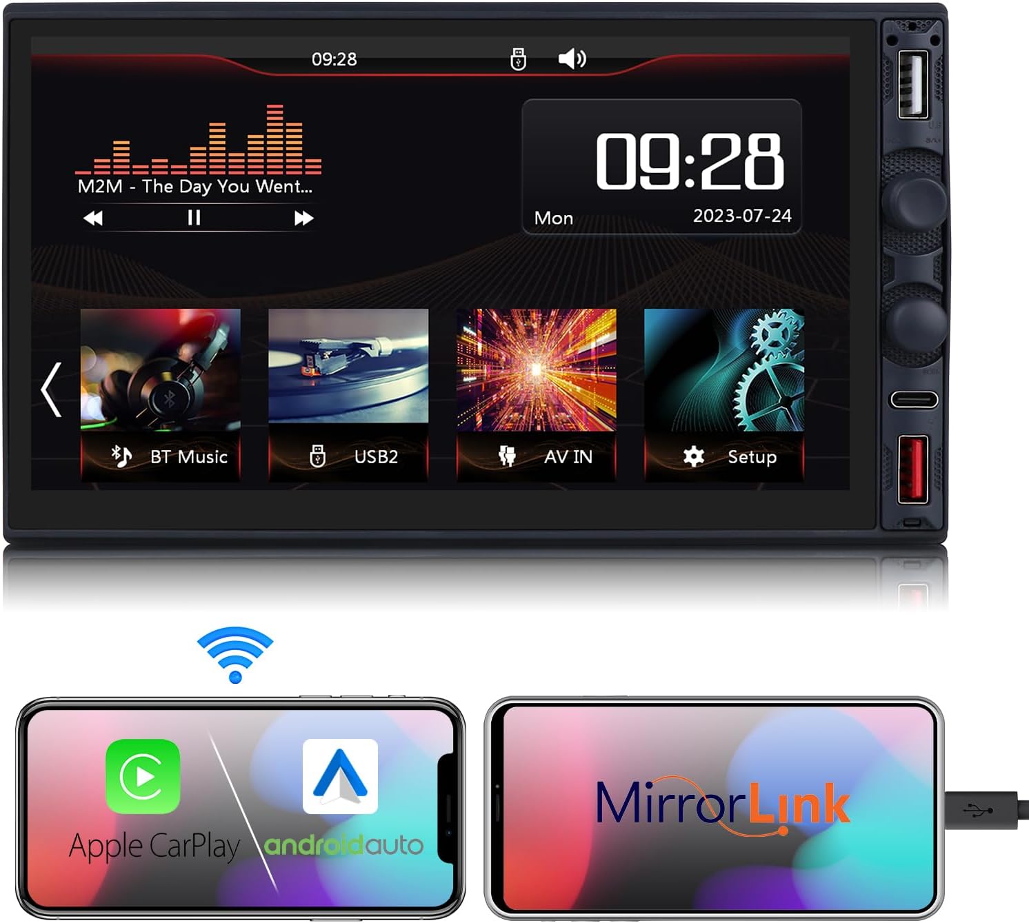 Radio samochodowe Hizpo BCTC2011001109C 2-DI