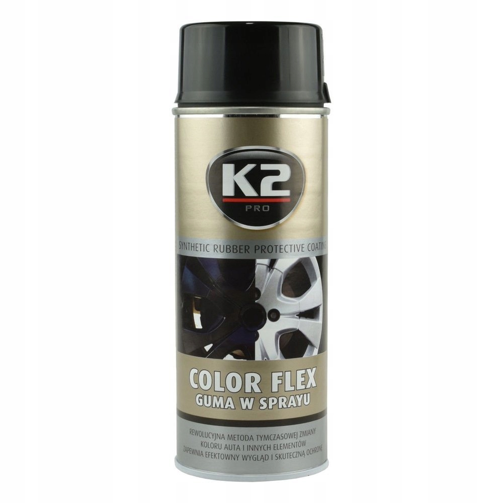 

K2-COLOR Flex Guma Czarny Polysk 400ML