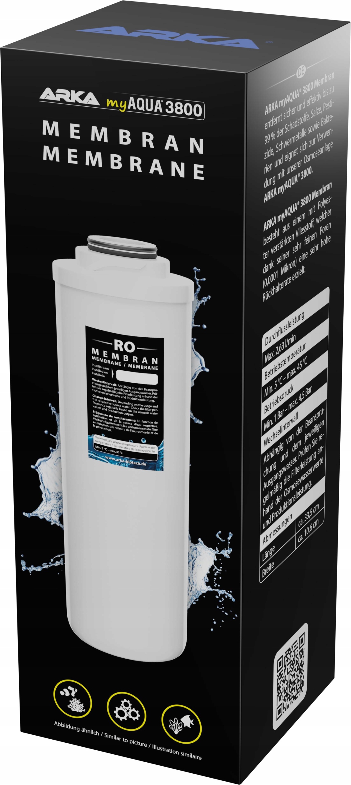 Levně Membrána Pro Filtr RO3800 Vložka Do Osmózy Akvária Servis