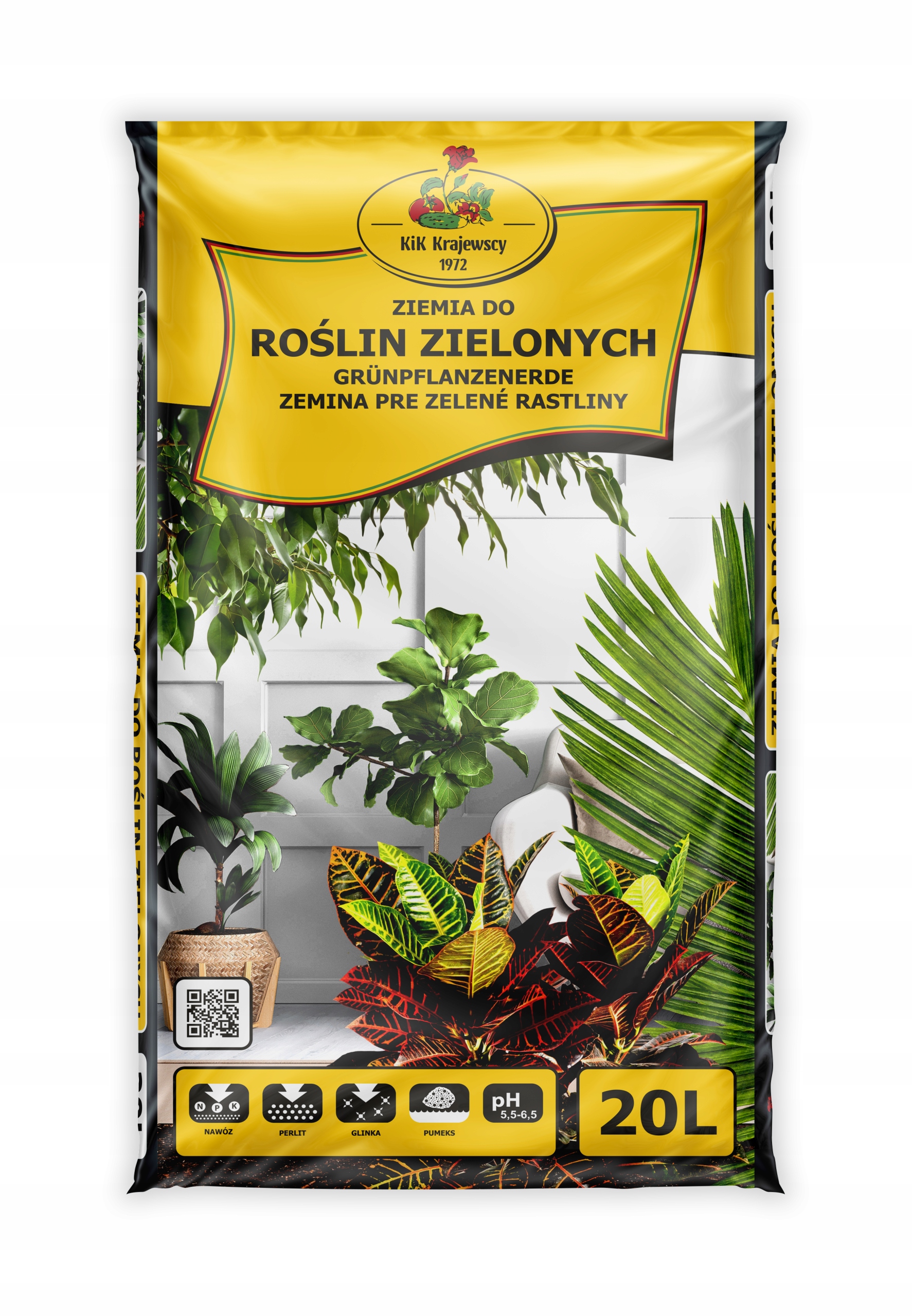 

Ziemia do roślin zielonych, domowych 20L