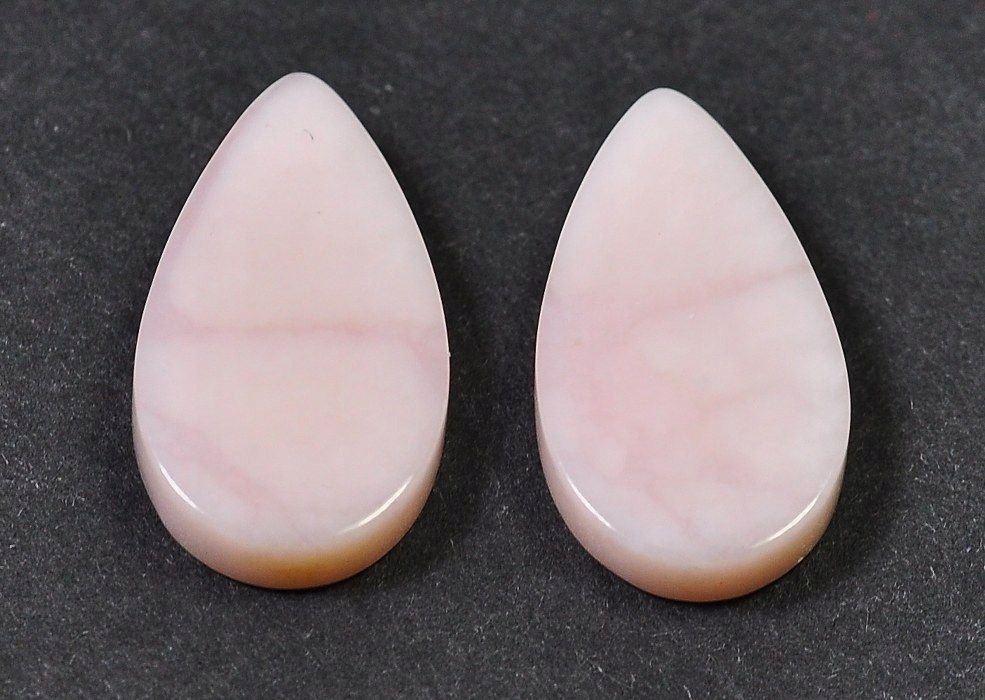 Opal růžový Para dlaždice slza 17,5x10 mm