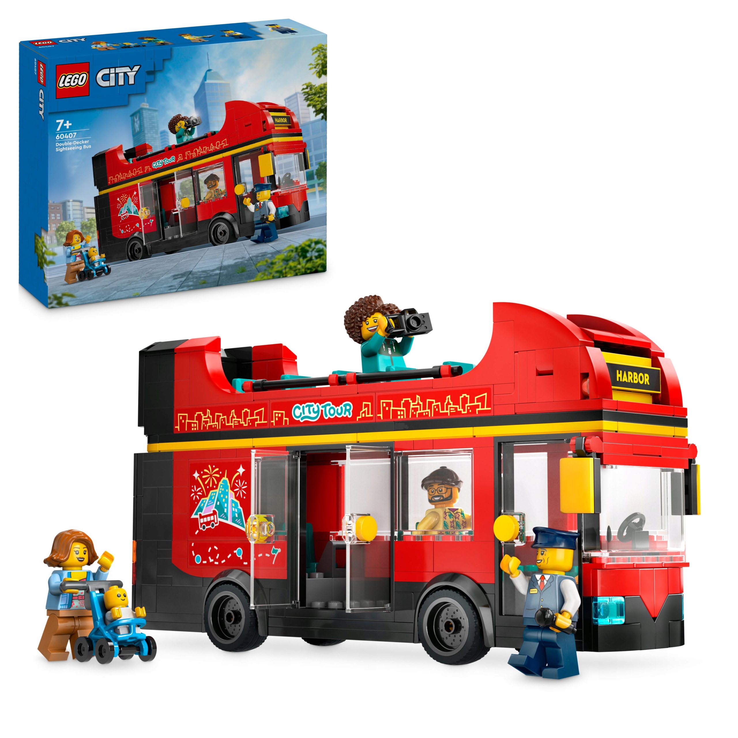 LEGO City 60407 Czerwony piętrowy autobus